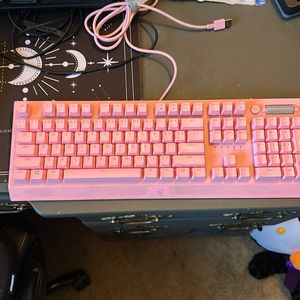 Lightly used Razer Blackwidow v3 pink mechanical keyboard